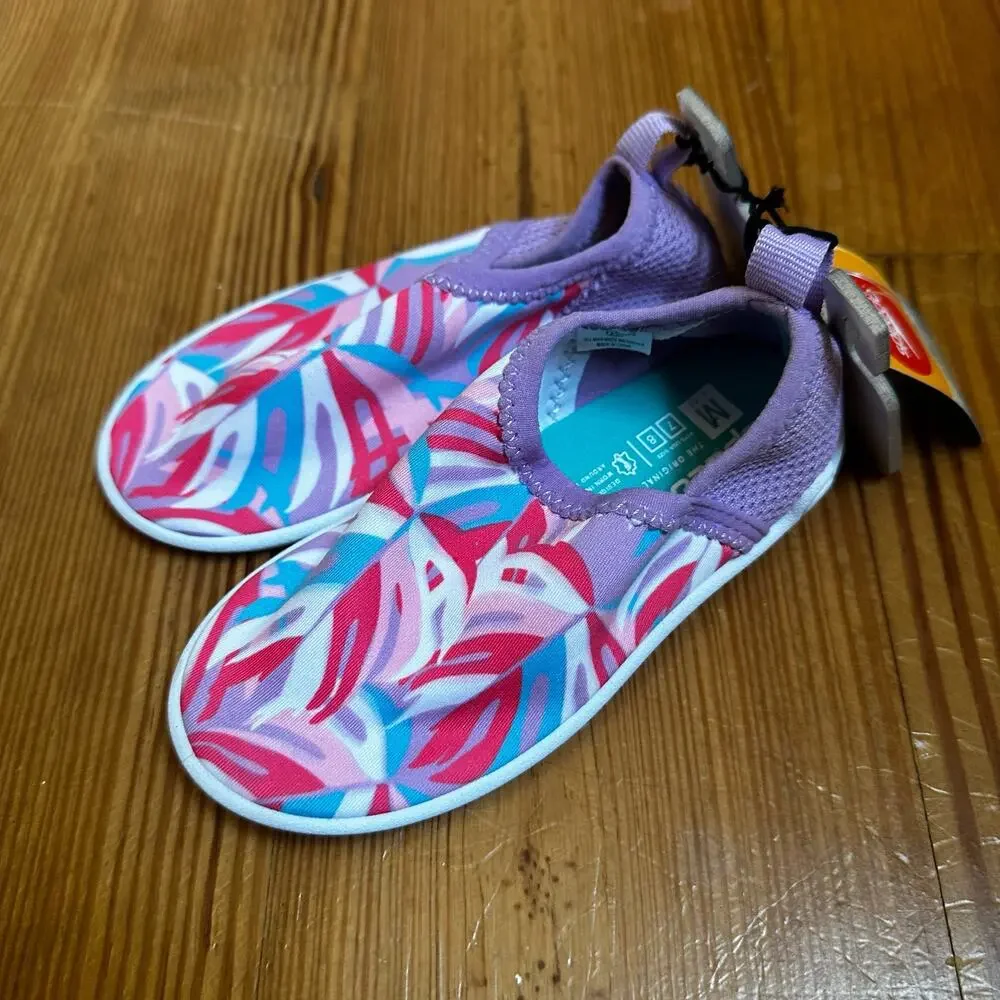 NWT Speedo purple pink water‎ show SIZE M(7-8)